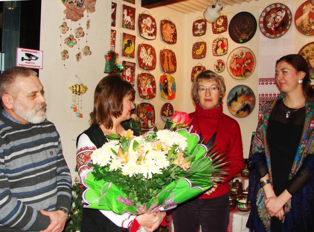 На урочистому відкритті виставки